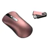 Mouse sem fio portátil para jogos XM10 Bluetooth liga de alumínio recarregável mudo gamer para laptops1 Rose22