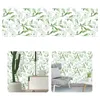 Vert Florals Motif Papier Peint Fond Auto-Adhésif Autocollant Décoratif Autocollant Mural Meubles Rénovation Autocollant Décoration Murale T200421