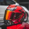 Motosiklet Kaskları SHOEI X14 Kask X-Fourteen Panigale V4 Kırmızı Tam Yüz Yarış Kasko De Motocicleta