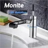 Freeshipping Kran łazienkowy Kran Kitchen Talia Zamontowany Torneira Cozinha Wokół Ognianie Obrotowy 360 Pojedynczy uchwyt Faucet Mikser Tap