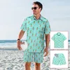 2020 Holiday Hawaiian Shirt Men New Fashion Casual Beach Seaside Summer Shirts For Men Fruit Pineapple Print Blue Top Clothes LJ200925