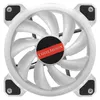 Fläktar Kylningar 12cm Silent Symphony Lysous Crystal Clear Computer Cooling Fan RGB Case