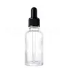 30ml Travel Glass Bottle med rena droppperfymprovrör för eterisk oljebable flaska tomma verktyg