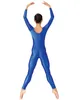 Speerise Vrouwen Glanzende Lange Mouw Dans Unitard Stijgbeugel Volwassenen Spandex Gymnastiek Unitard Zwart Full Body Dancewear Catsuits Girl2958