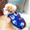 Boże Narodzenie pies bawełniane ubrania dla zwierząt domowych jesień odzież zima szczeniak płaszcz pies Ciepła wyściełana kurtka dostaw ubrania Wisiał z psem Smycz DHL za darmo