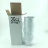 Tobe à imprimé photo de bricolage de 30 oz de 30 oz de 30 oz Tasse d'isolation de 30 oz Tasse de tricot d'acier inoxydable vierge bouteille de sublimation avec couvercle