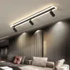 Modern LED taklampor för vardagsrum Sovrum Studie Cloakoom Commercial Place Klädaffär Hem Deco Taklampa Svart