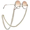 New Arrival All-Purpose Eyeglasses Chain With Lobster Clasp Dual Design Metal And Artificial Pearls Double Chains For Mouth Mask