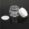 60g X 24 Stronger PET Jar Screw Caps Empty Cream Plastic Container Clear Brown Cosmetic Pot Jars Makeup Bottles 2OZshipping