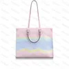 Designer OnThego Big Numer Brands Women Tote Spalla Borsa Borse da donna Flowers Flowers Classic Shopping Fashion M57641 M57640