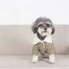 겨울 두꺼운 패턴 Bichon coats 전체 편지 자카드 치와와 재킷 야외 따뜻한 테디 따뜻한 겉옷 의류