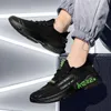 2022 Vår och höst Nya Mäns Basket Skor Brev Flat Low Cut Lace Up Casual Mesh Sports Sneakers