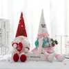 Festive Valentines Day Gnome Plush Elf Decorations Mr Mrs Handmade Scandinavian Tomte Home Office Tiered Tray Decor XBJK2201