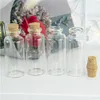 25 ml kleine schattige heldere glazen container met kurk wensen parfumflessen snoep voedsel pot ambachtelijke decoratieve multifunctionele flesjes