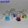 Hookah Glass Reclaim Catcher Ash Catchers met 5 ml siliconencontainers en 14 mm gewricht voor Dab Rig Water Bong