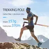 2PCS AONIJIE E4201 Lightweight Folding Collapsible Quick Lock Trekking Pole Hiking Trail Running Walking Stick Carbon Fiber 220104
