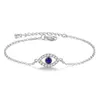 Fashion Vintage Evil Eye Charm Bracelet Crystal Zircon Chain Link Bracelets Bangles for Women Girls Statement Jewelry Gift1006116