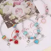 Moda Sterling Silver Charms Murano Lampwork Vidro Europeu Charme Beads Coração Crystal Dangle Encaixe Pandora Charm Braceletes Colar Lobster Clasps 19 + 4cm