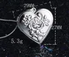 Mix 15 Style 15 sztuk Poszytki 925 Posrebrzane Love Heart Cross Circular Ellipse Kwadrat Kwiat Hollow Wisiorek Naszyjnik Zdjęcie Locket