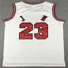 Basquete retro 23 Michael Jersey Men Vintage Todos costurados azuis azuis brancos time preto cor cor respirável pura cotontop q camisas