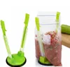 Hands Free Baggy Rack Plastic Baggy Opener Rack Clip Food Storage Bag Holder Stand Machi