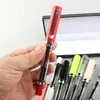 wholesale Fountain Pens Student Practise Calligraphy Plastic Transparent Pen F Nib 0.5mm Hooded 0.38mm Color Ink School Supplies