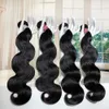 Xbl 9pcs brasilianska hårbuntar Olika mänskliga hårvåg Virgin Hot Selling Weave Obreccessed Virgin Hair Extensions Weft