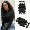 9A Vison Brésilien Vierge Cheveux Bundles Vague de Corps 3 Pcs / lot Brésilien Cheveux Humains Bundles Vague Lâche Vague Profonde Kinky Cheveux Raides Weave Bundles