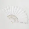 white lace fans