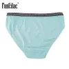 Funcilac Womens Underwear Plus Size Briefs Solid Female Knickers Briefs For Women Cotton Fashion Girls Cozy Panties 5pcslot 201112