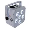 Wysokiej jakości bezprzewodowe PAR z baterią 6 x 18W 6in1 LED Uplights RGBWAUV Wysokie zdarzenia Branie Control UplightIr 9014796763305935