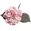 En falsk blomma singel stam sammet hortensia 24 "längd simulering hösthortenseas för bröllop hem dekorativa konstgjorda blommor