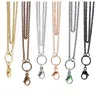 Groothandel-Panpan 32 inches roestvrij staal rolo ketting drijvende medaillon kettingen ketting ketting1