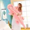 Nuovo grande formato 50 * 150 cm giocattoli di peluche lungo adorabile bambola di dinosauro cartone animato animale farcito morbido cuscino per bambini compleanno Natale Capodanno Gif5558861