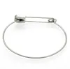 Vintage Bangle Stainless Steel Metal Plain Nautical Pin Wire Bangle Thin Gold Color Bracelet For Birthday Gift GC690