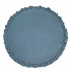 INS explosion models solid color lace round game pad pad climb baby crawling mat room rug children's room decorative carpet