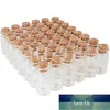 50 Pcs Mini Glass Bottles with Cork Stoppers Storage Bottles Empty Clear Small Vials Container