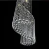 Ups s design modern hängande lampor vardagsrum L800 / 1000/1600mm kristall ljuskronor S-formad kristall Inomhusbelysning för bar sovrum korridor