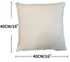 White Plain Sublimation Blanks Pillow Case Case Cover Fashion Pillowcase för värmeöverföring Tryck som DIY gåva zza11705