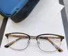 Newarrival Star Small Rectangular Men Optical Glasses Frame 53-18-145 pour planche de prescription + étui complet pour lunettes à sourcils en métal