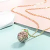 20 mm Bleu Rose Fleur Boule Boule Harmonie musicale Pendentif Ange appelant Bola Collier pour bébé Grossesse Bijoux Idée Cadeau