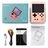 Gift Handheld Macaron Game Console Retro Video Game Player kan lagra 800 i1 spel 8 bit 3,0 tum färgglada LCD -vagga