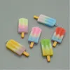 Craft Tools Simulation Mini halo color ice cream stick resin pendants accessories DIY colorful creative fun Pendant phone case patch material