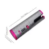 Cordless Auto Detating Ceramic Hair Curler USB قابلة للإعادة شحن الحديد LED درجة الحرارة القابلة للتعديل