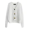 Mohair Sweater Mulheres Cardigans Winter V-Pescoço Macio Maciço Tops Outwear Sólido Branco Marrom Casual Mulher Knitwear Suéters 201029