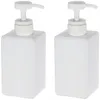 450ml 15oz Refillable Empty Plastic Soap Dispenser Pump Bottle for Cosmetic Shampoos Bath Shower Toiletries Liquid Lotion Container Bottles