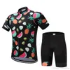 2022 Watermelon Fruit Cycling Jersey 19D Pad Bike Shorts Set Ropa Ciclismo plus respirant hommes femmes été cyclisme wear285b