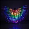 Dorosły tancerz LED Wydajność fluorescencyjna motyl Wings LED Belly Dance Isis Wings Belldance Karnawał Kostiumy LED