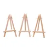 NEW8x15cm Natural Wooden Mini Tripod Easel Wedding Decoration Painting Small Holder Menu Board Accessoriy Stand Display Holders ZZE12404