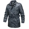 Mode Winter Lederjacke Männer Outdoor Motorrad Jacken Männer Plus Samt Warme Faux Leder Mäntel Casual Pu Oberbekleidung 201128